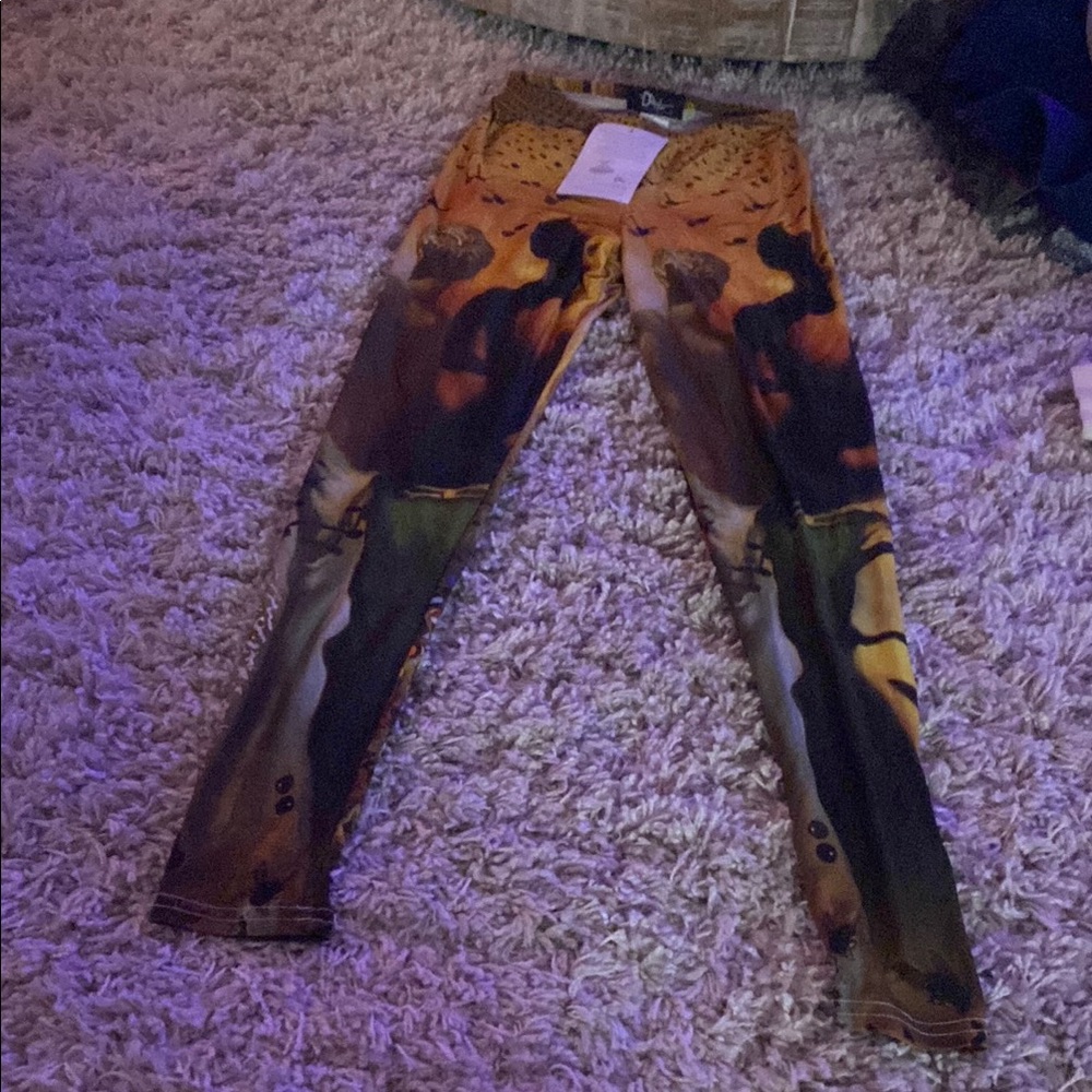 Colorful Graphic Print Leggings